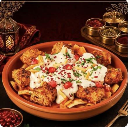 فتة كباب بالباذنجان