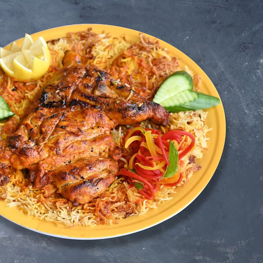 نص حبة دجاج مظبي ساده